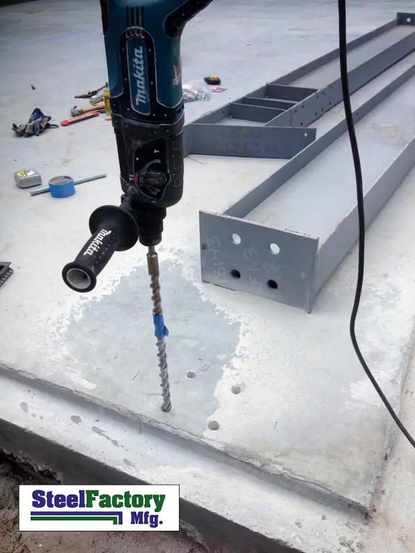 I-beam Building Anchor Bolts Slab